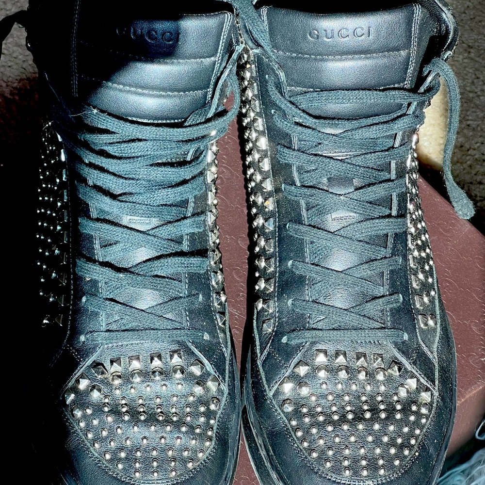 Authentic Gucci studded men’s shoes